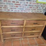 Bamboo chest of drawers