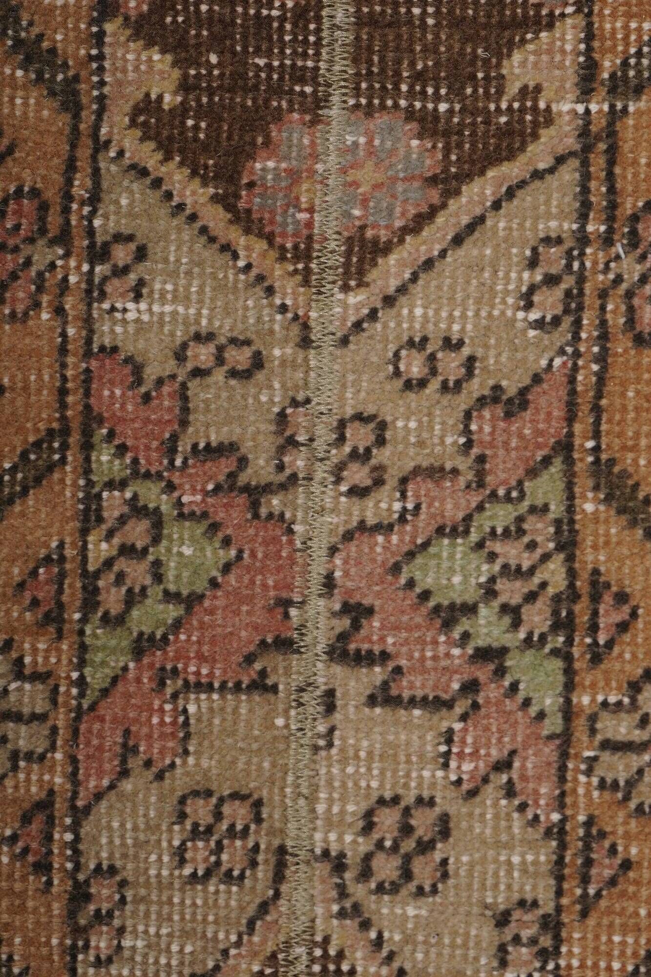 Vintage Turkish hallway rug 53x635 cm