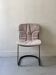 Cidue chair in black metal and short velvet, designed by Willy Rizzo in 1970.