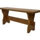 Vintage Pine Bench, 1960s Scandinavian Design small model