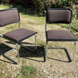Pair of chairs Cesca B32 Marcel Breuer Italian reissues 90