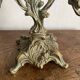 Pair of bronze rocaille candlesticks
