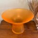 Vase en verre orange