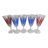 Suite 5 anciennes flûtes verres VMC Reims