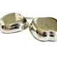 Vintage double apple metal silver-plated pocket tray – 1970s