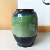 Vase grès émaillé Colette Houtmann signé