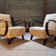 Paire de fauteuils H410 par Jindřich Halabala