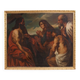 Great 19th-century Flemish painting, Christ Forgiving Penitent Sinners