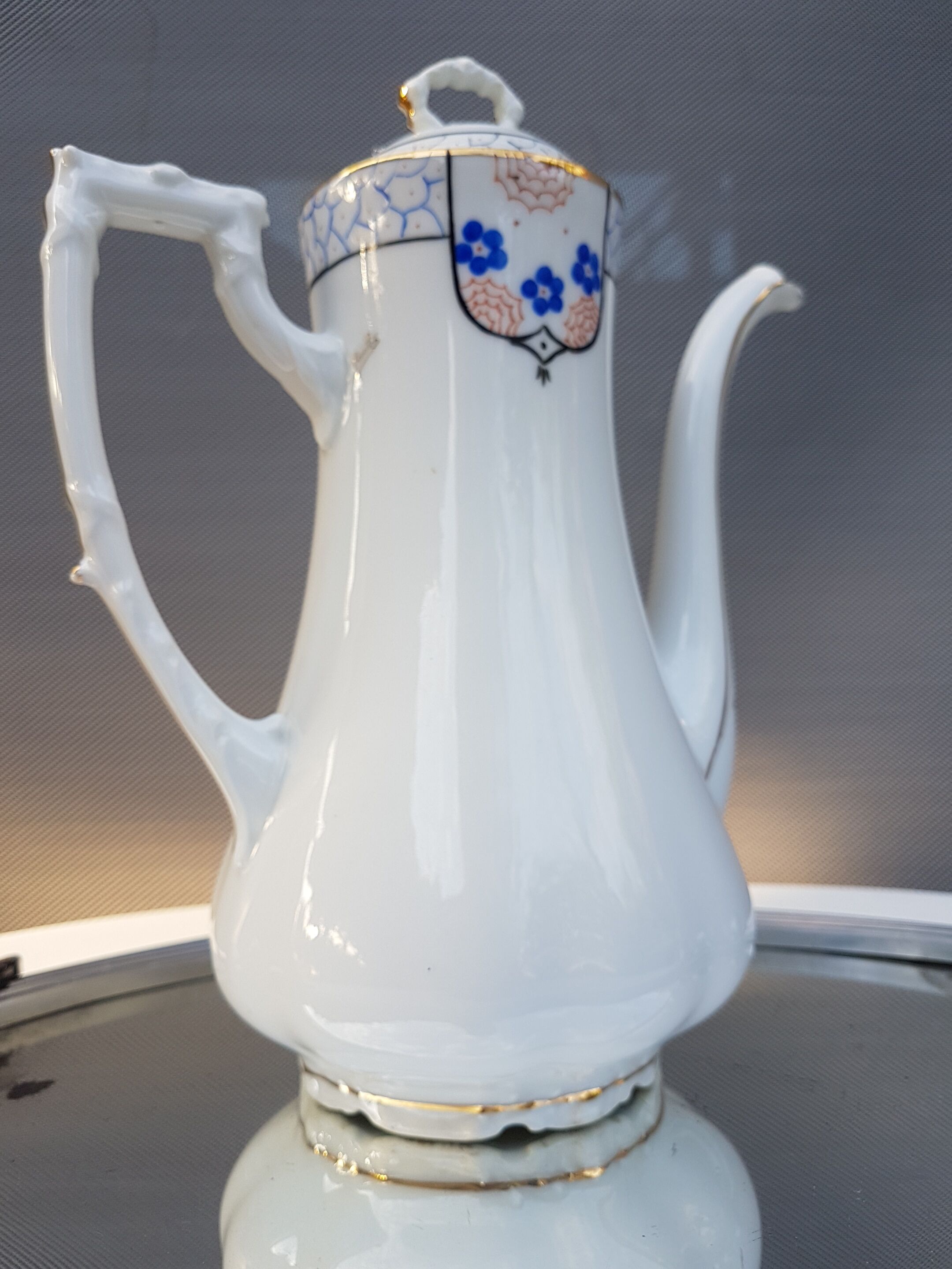 Art Deco coffee maker decor signed Paillet