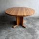 Table à manger extensible en pin massif, Scandinavie, années 1970