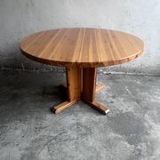 Extendable dining table in solid pine, Scandinavia, 1970s
