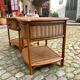 Set de 2 chevets vintage en rotin