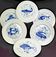 Service de 6 assiettes plates à poissons stylisés – Jammet Seignolles