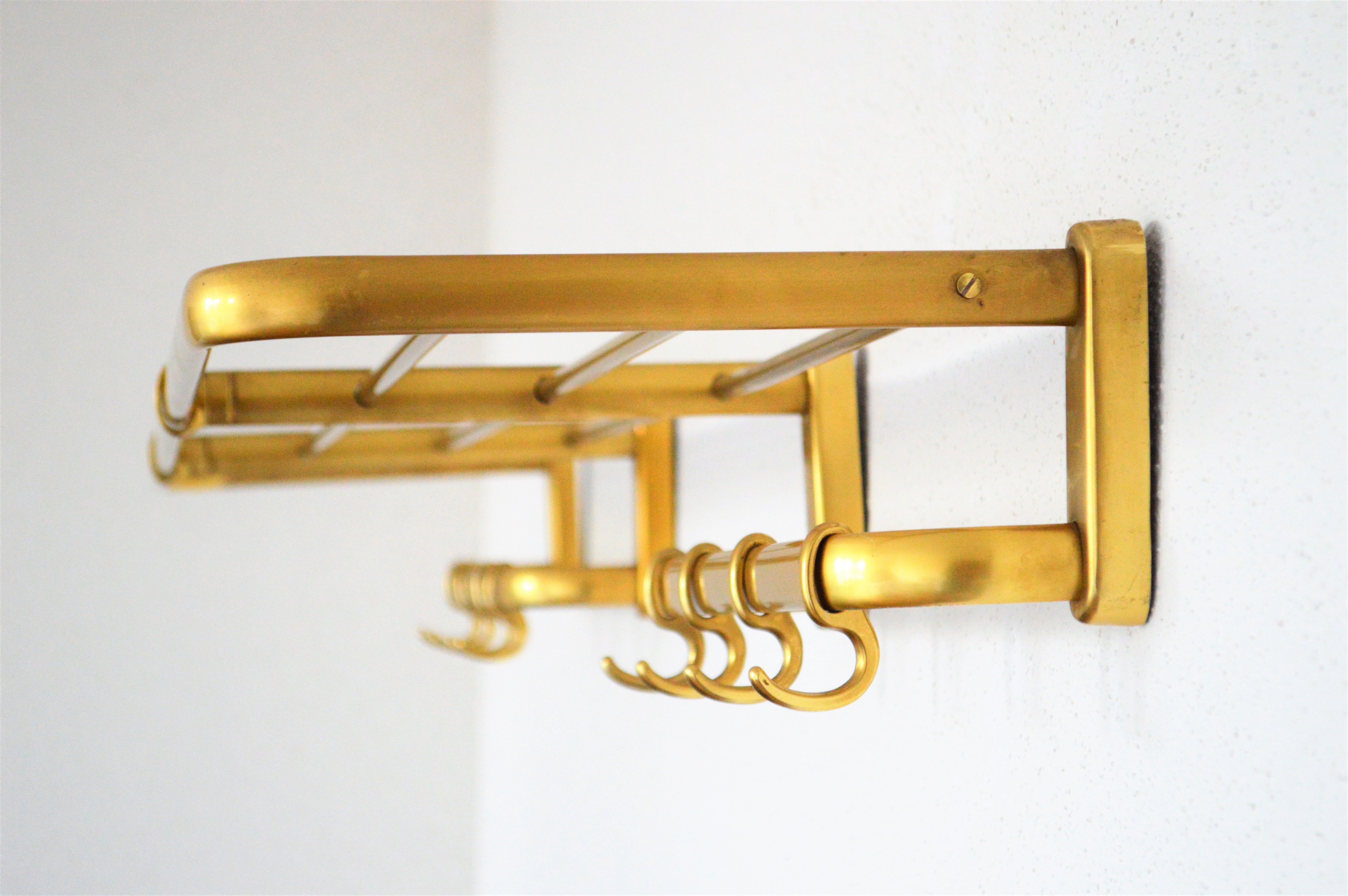 Vintage Design Coat rack Bauhaus wall in Laition of the 50s