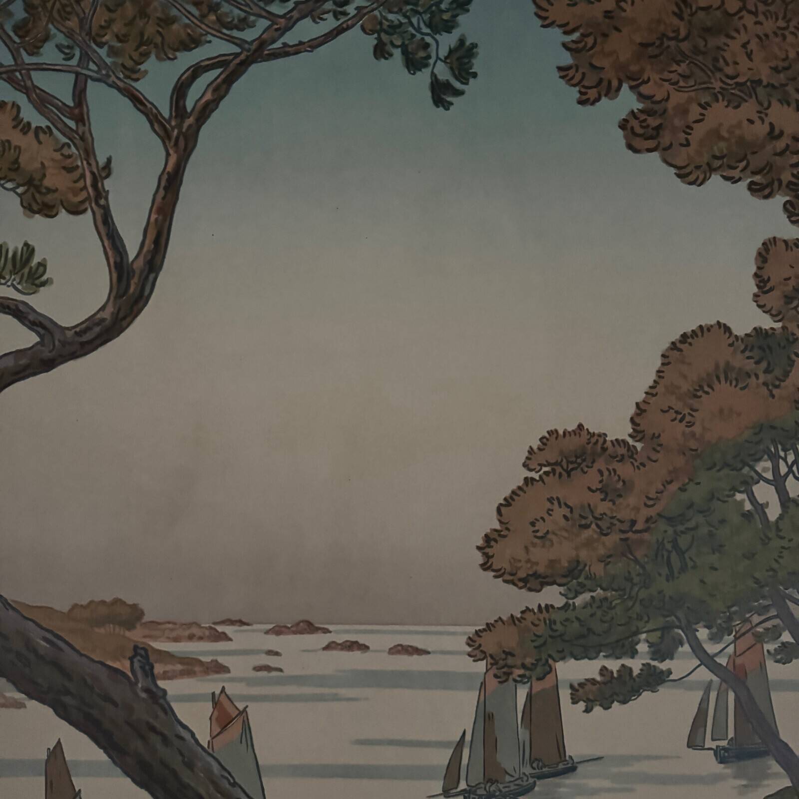 Lithograph by Henri Rivière Aspects of Nature - Summer Evening