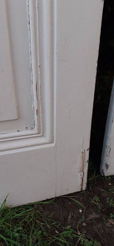 Pair of old cupboard doors h220.5xL75cm each