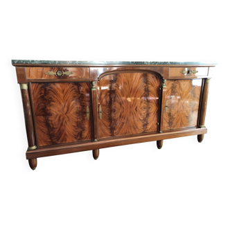 Buffet Empire en acajou et marbre