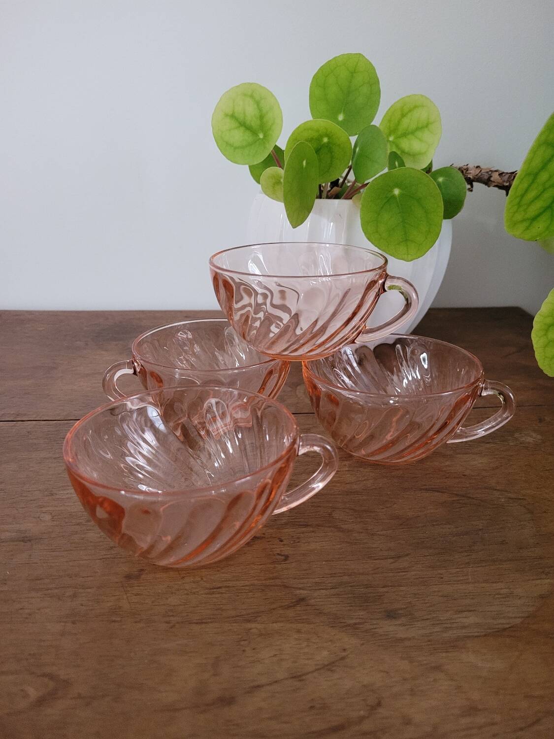 Lot de 4 tasses rosaline Arcoroc