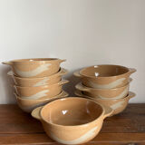 8 stoneware bowls