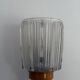Mid-century glass and brown metal wall light, 1960, Italy