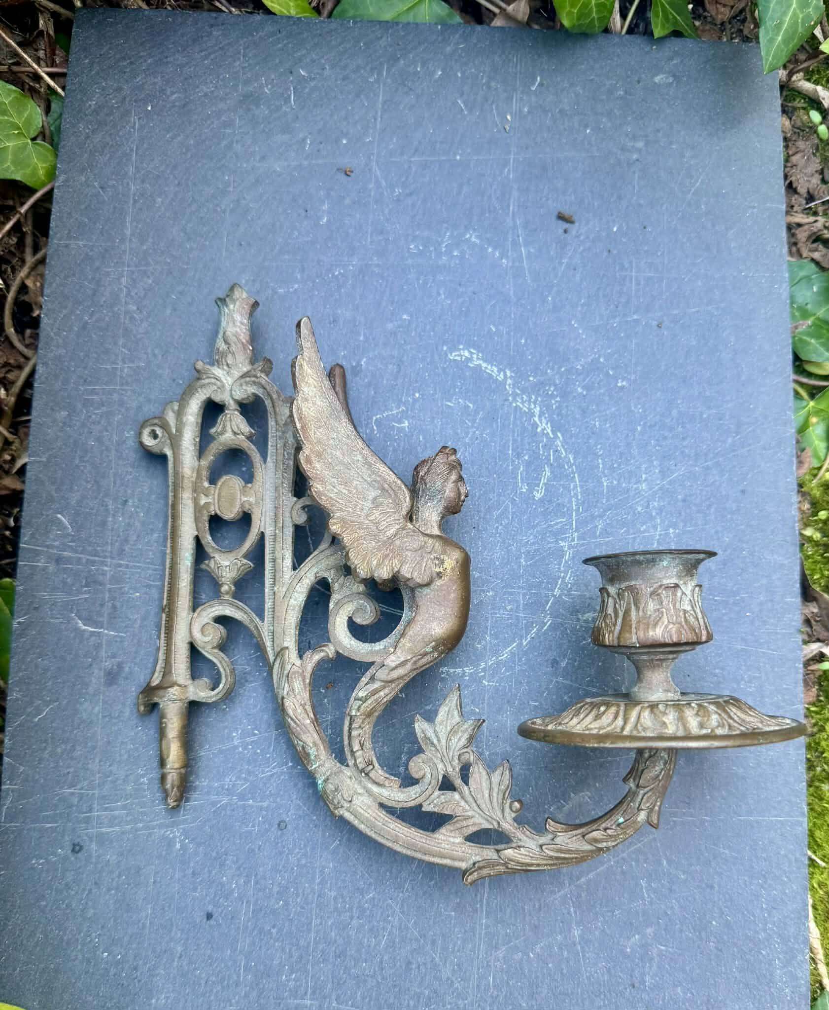 Applique murale en bronze chimère XIXe siècle époque Art Nouveau