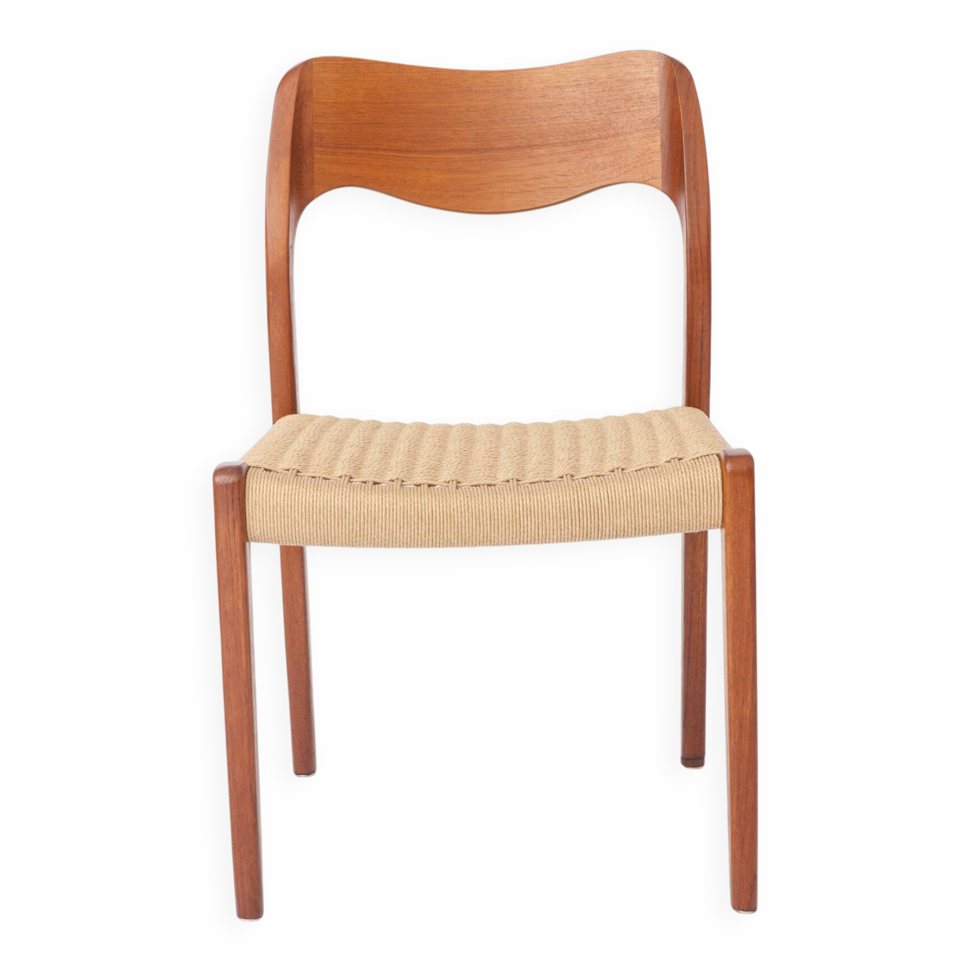 Niels Otto Møller Model 71 Teak Dining Chair, Danish 1950s - with Repair!