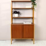 Vintage bookcase with sliding doors