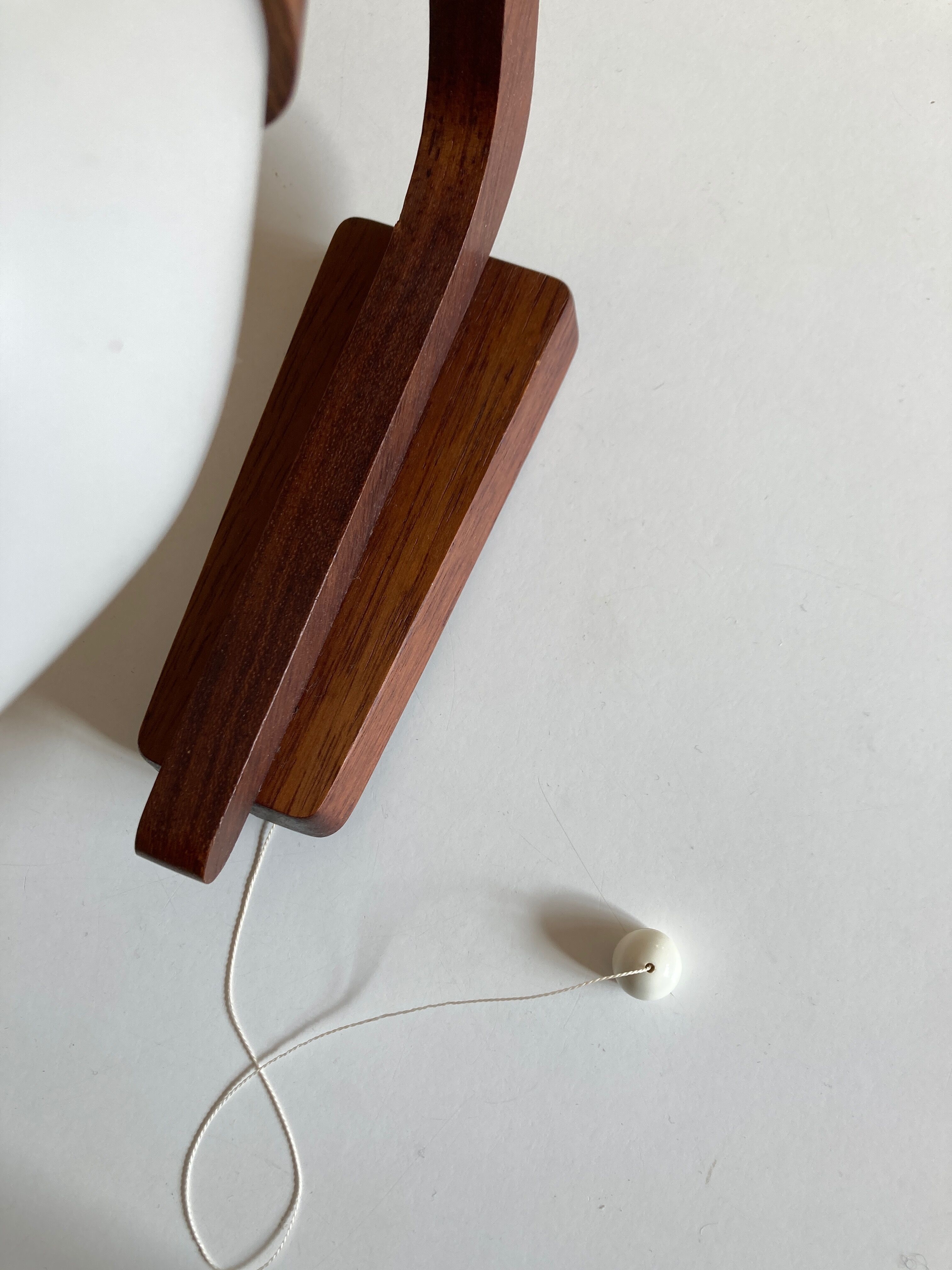Pair of Scandinavian boomerang pendant lamps 1960