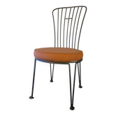 Chaise de jardin en fonte du milieu du siècle