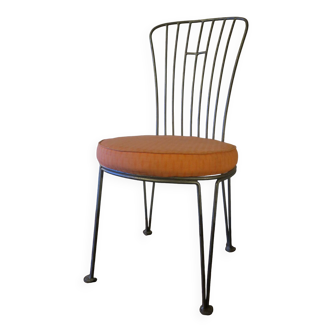 Mid century cast iron garden chair