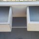 Grey parisian buffet, tile tray "pool"