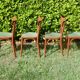 Set of 4 superb vintage Baumann bistro chairs.