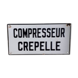 Enamelled plate compressor Crepelle