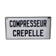 Plaque émaillée Compresseur Crepelle
