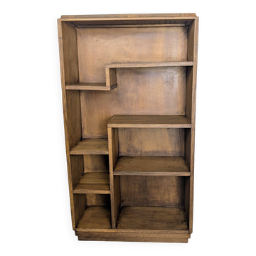 Asymmetrical Art Deco bookshelf