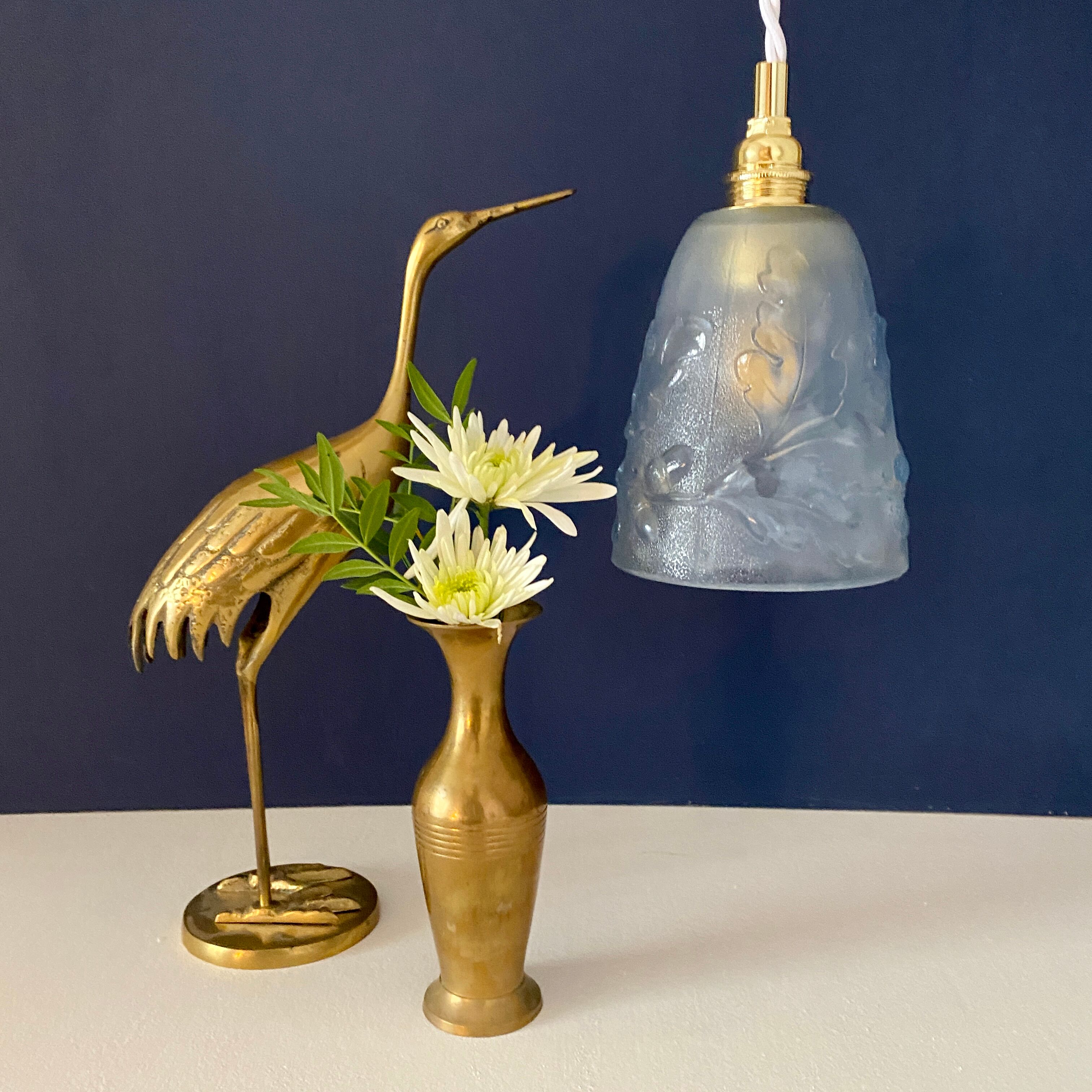 Vintage art deco tulip ride oak leaf pattern and acorns