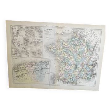Map of France and Colonies