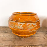 Set of 2 french glazed terracotta BIOT vases 19th century