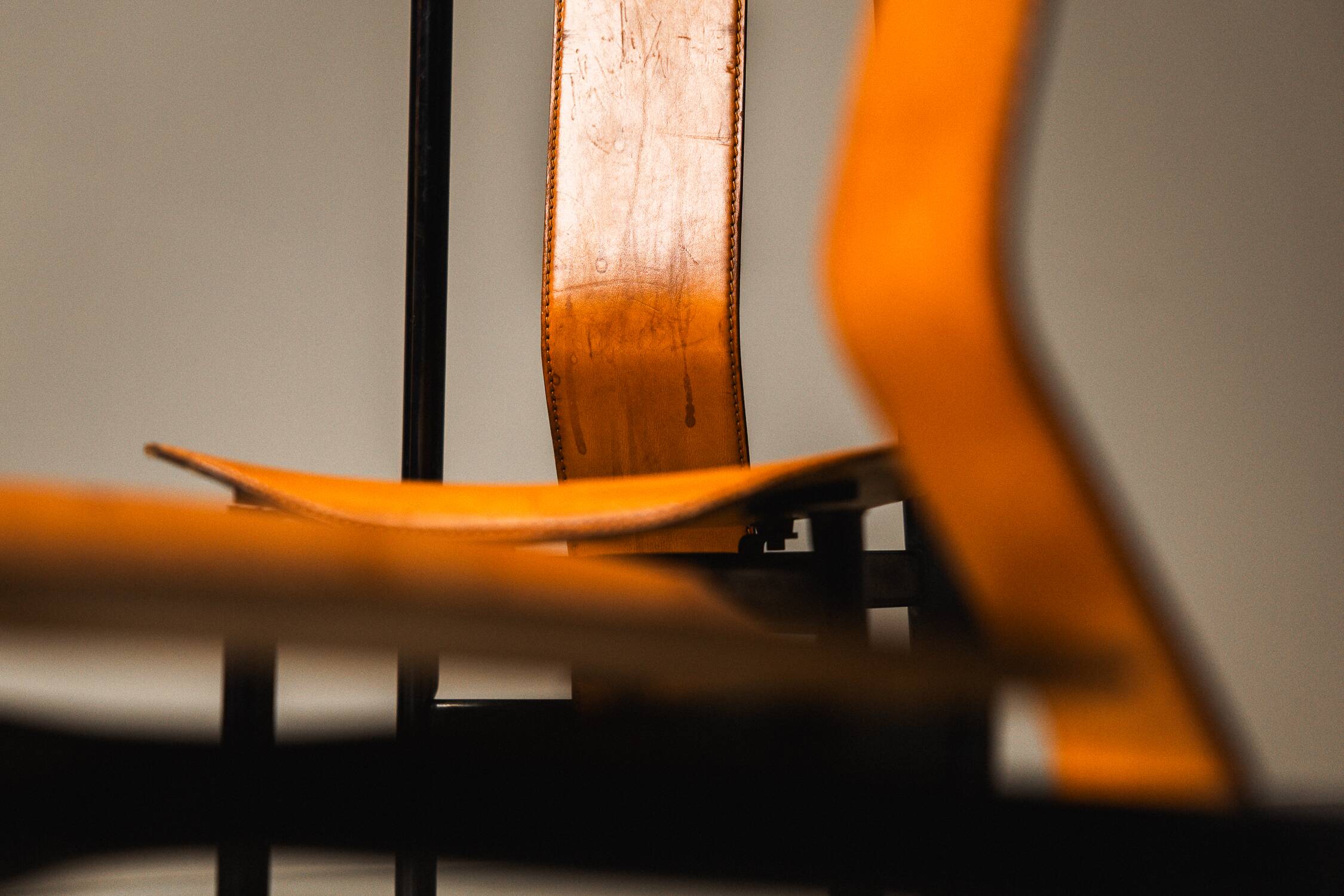 Set of six ‘Irma’ dining chairs by Achille Castiglioni for Zanotta, Italy,