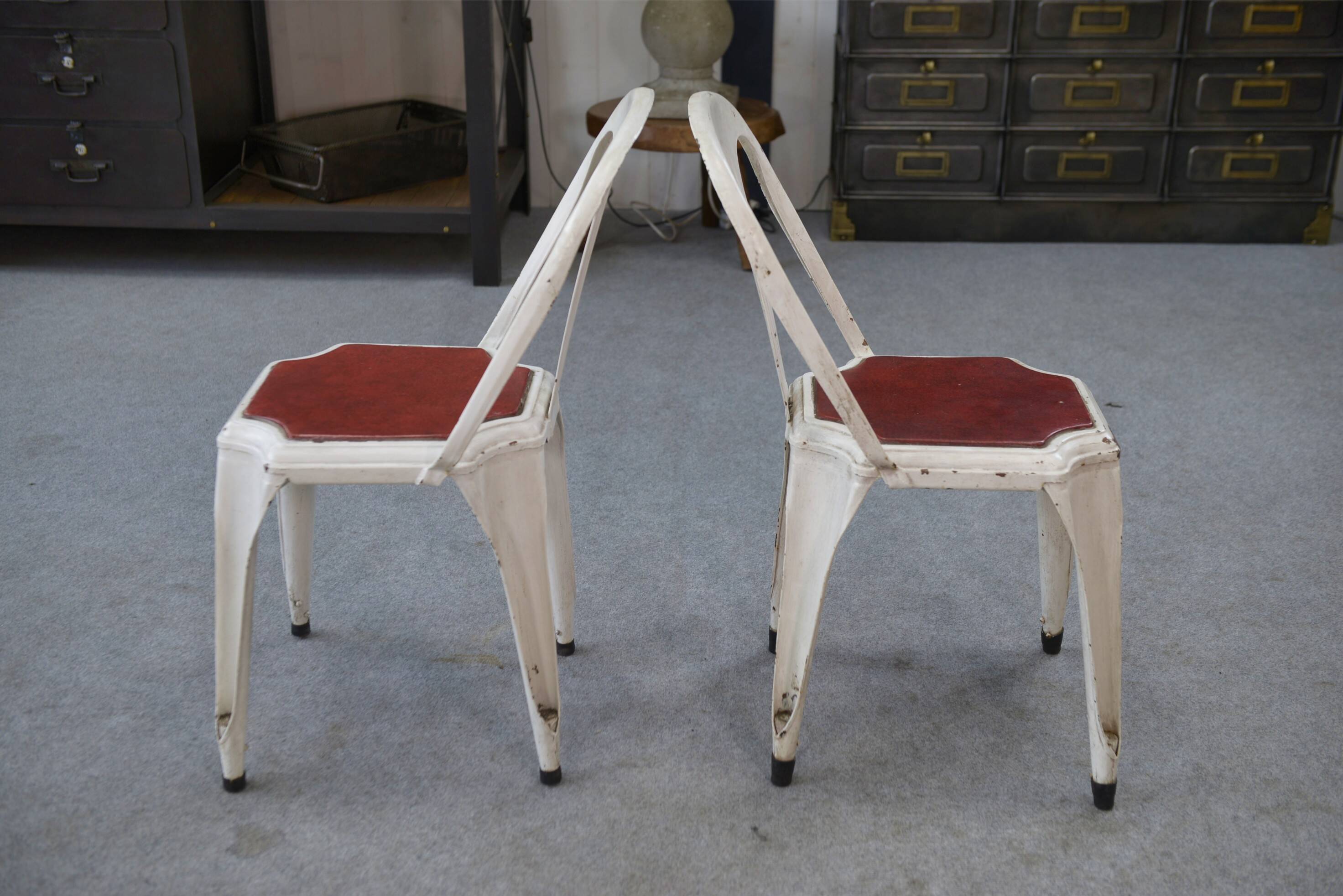 Pair of Multipl's chairs by Joseph Mathieu 1940s