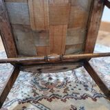 Spindle back arm chair with wings Arts and crafts style 1900s