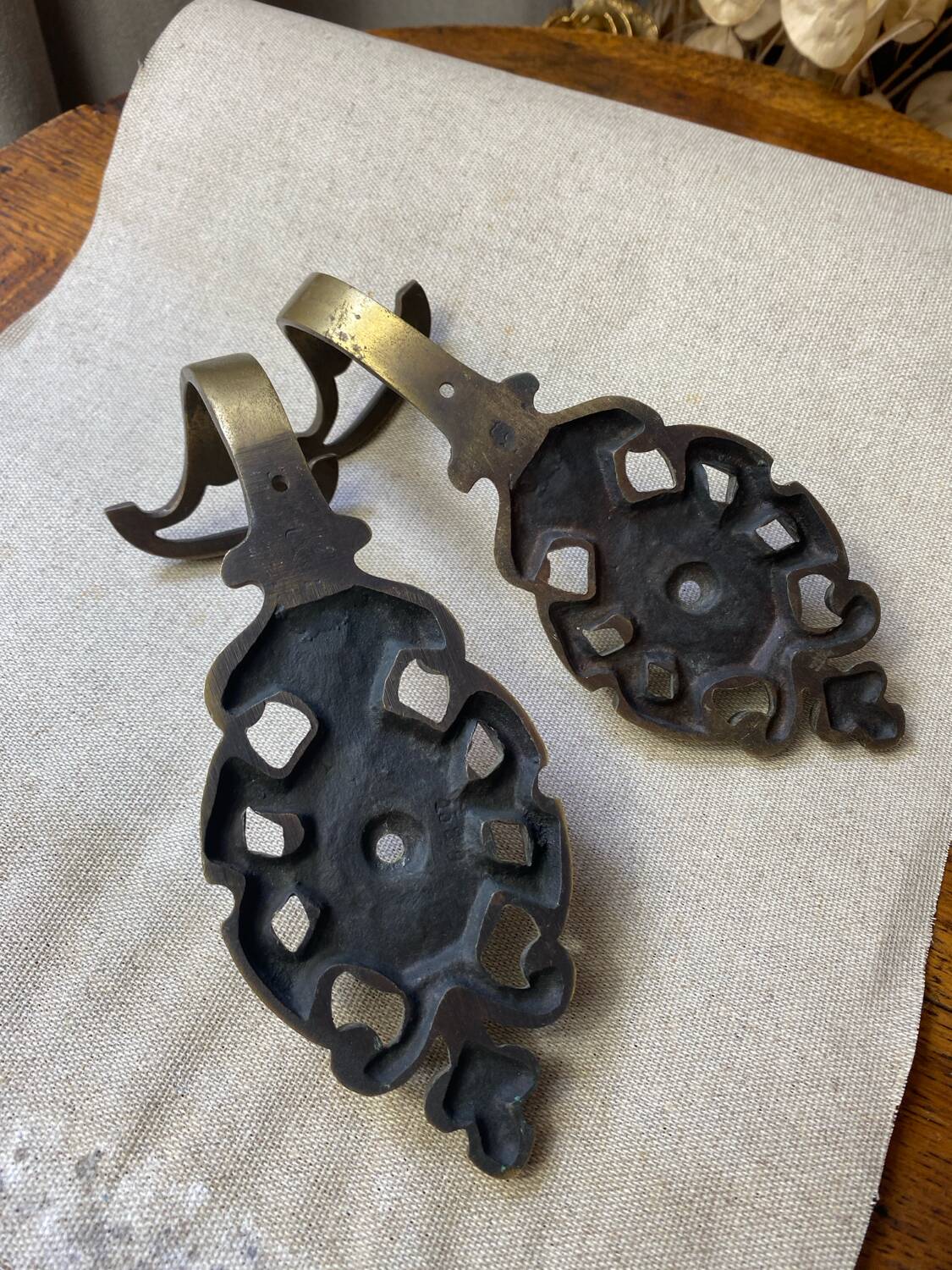 Patères en laiton massif