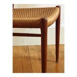 Model chair 75 in teak and rope by Niels Otto Moller