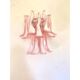 Contemporary Pink Murano Glass "Selle" Wall Sconces in Mazzega Style - A Pair