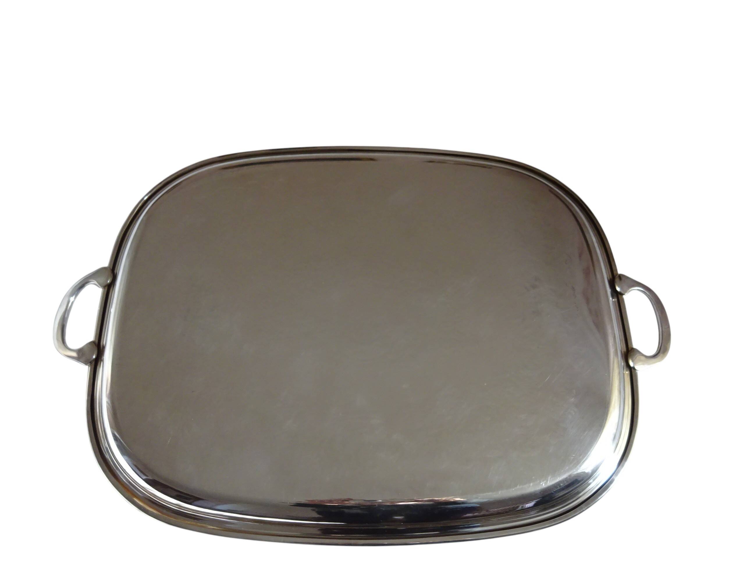 Rectangular silver-plated tray Saint-Hilaire