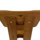 Vintage Brutalist Pine Chair 1970s Minimalist Wood Design