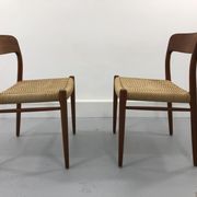 Danish Teak 56 chairs by Niels Otto Møller for J. L. Møllers