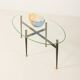 Italian mid century  glass coffee table 1950s