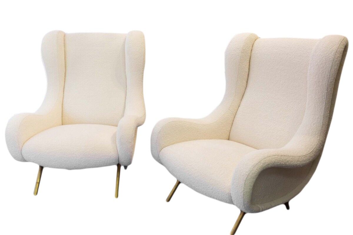 Pair of armchairs "Senior" by Marco Zanuso & Arflex