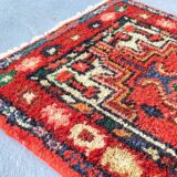 Vintage oriental velvet rug - 40cm x 62cm